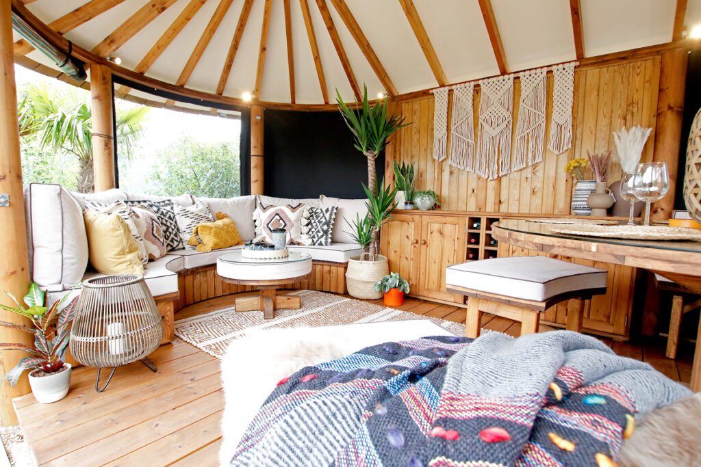 Oval Safari - Large Luxury Wooden Gazebo - One Day Install