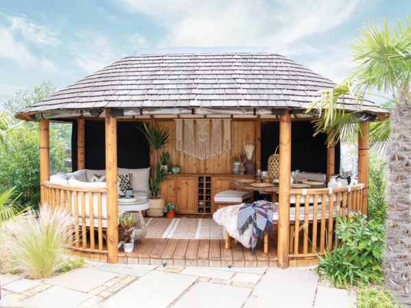 Oval Safari Breeze House with a boho-styled interior
