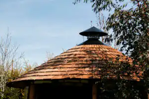 exterior roof of breeze house grill