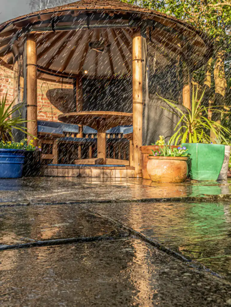 Breeze House in the rain