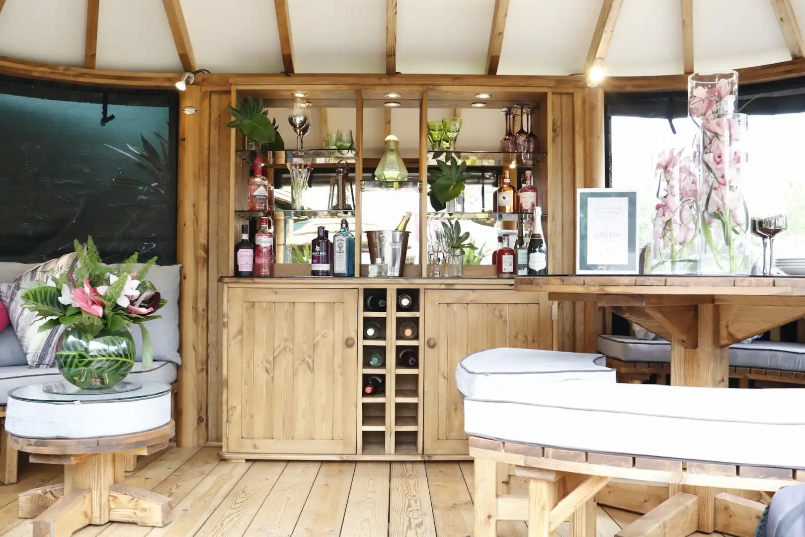 breeze house cabinet containing drinks