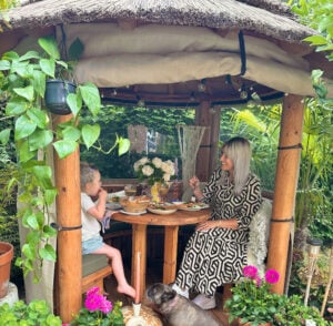 Dani Sandels with family in Breeze House