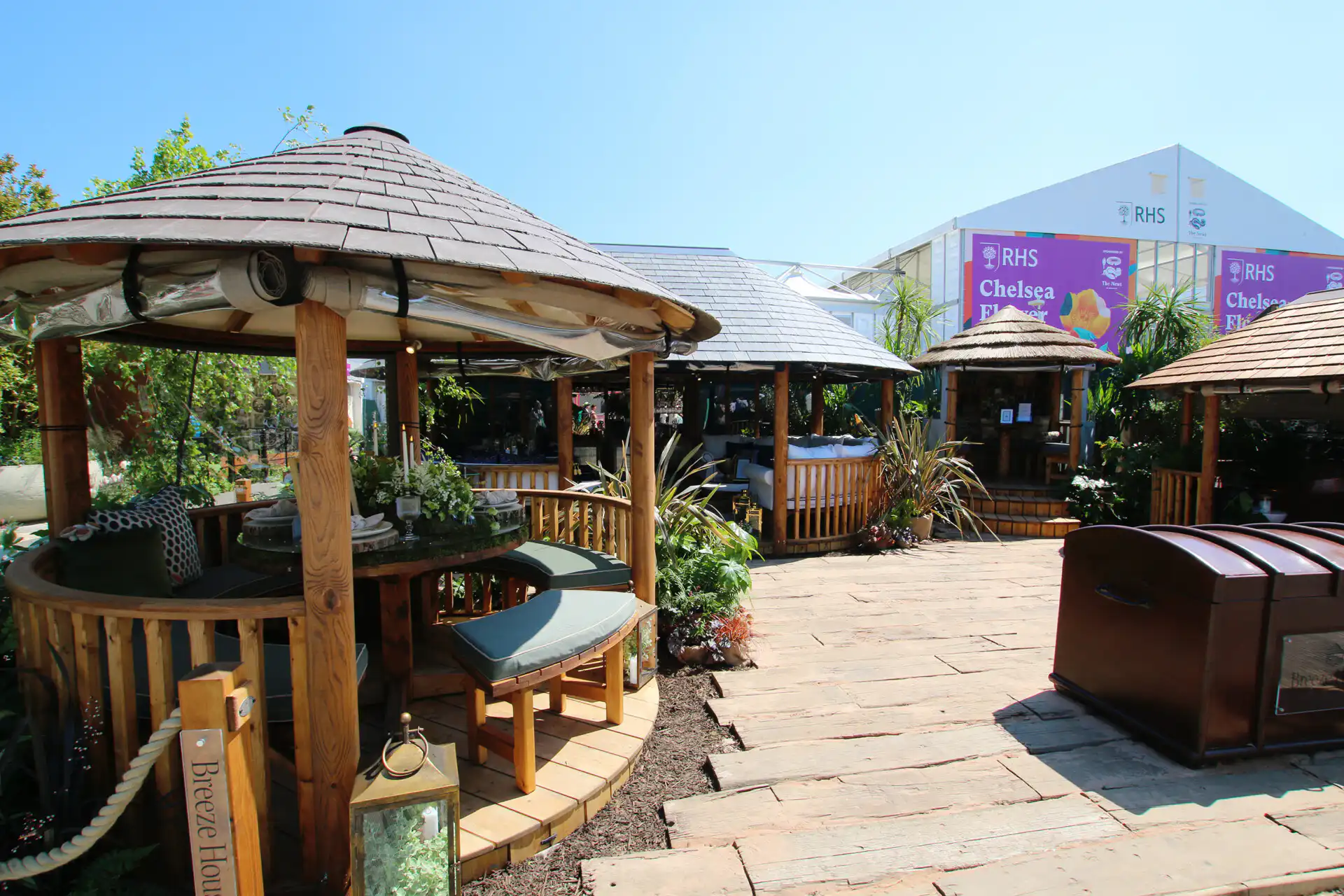 Breeze House trade stand display at RHS Chelsea 2024