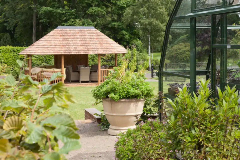 The Kitchen Garden at Rudding Park, North Yorkshire, UK Summer, July 2015